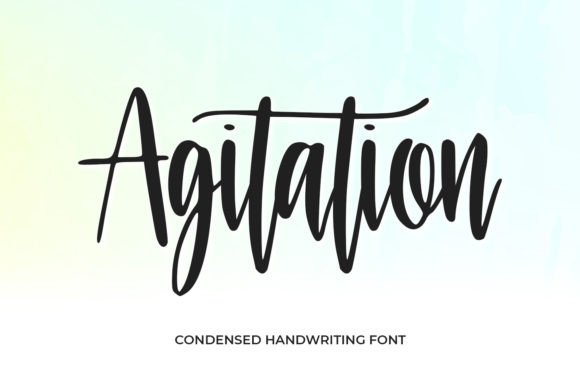 Agitation Font: A Handwritten Script for Business Branding