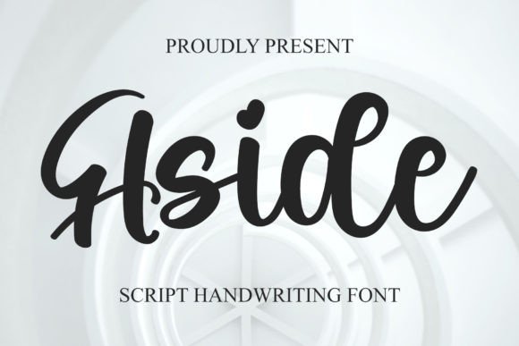 Aside Font: A Playful Script for Crafting and Branding