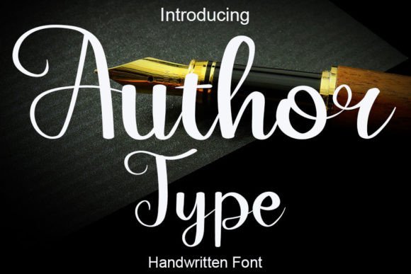 Author Type: A Handwritten Font for Editorial Elegance