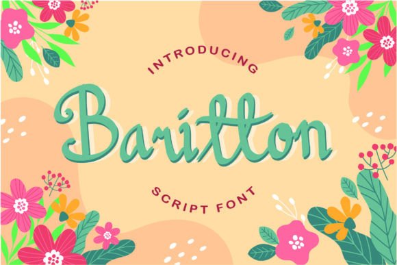 Barriton Font: A Playful Script for Creative Product Makers