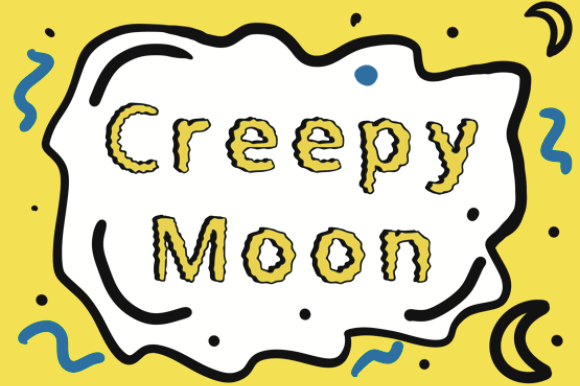 Creepy Moon Font for Spooky Campaigns and Creative Projects