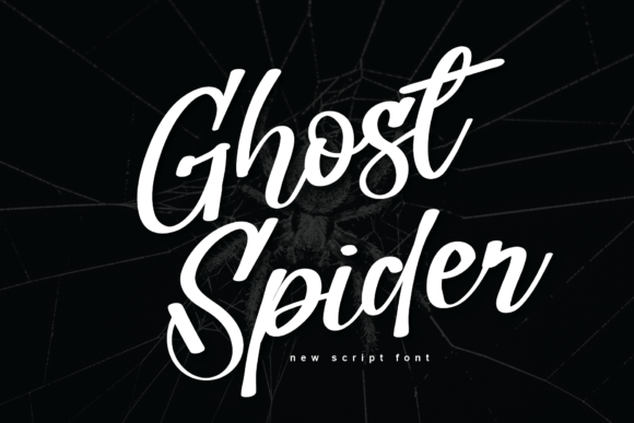 Ghost Spider Font for Handmade Creations
