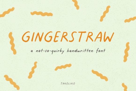Gingerstraw: The Handwritten Font That Elevates Your Campaign Design