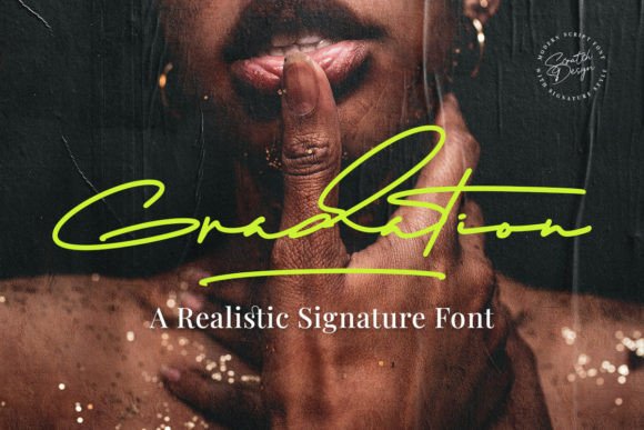 Gradation Font: A Handwritten Typeface for Business Branding