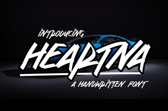 Heartna: A Bold Handwritten Font for Creative Projects