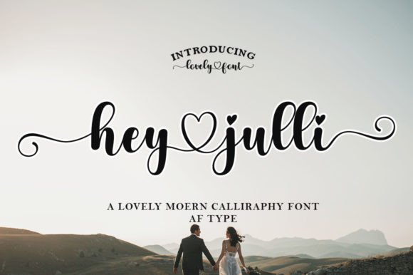 Hey Julli Typeface: A Nostalgic Script Font for Memorable Marketing