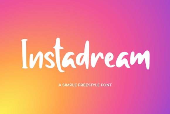 Instadream: The Ultimate Script Handwritten Font for Creative Projects