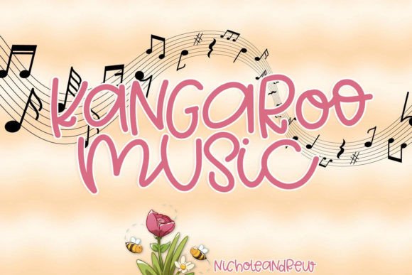 Kangaroo Music Font for Creative Branding Projects