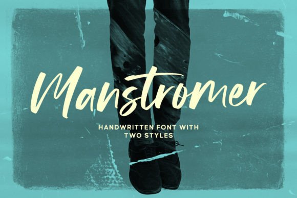 Manstromer Font: A Handwritten Typeface for Polished Branding