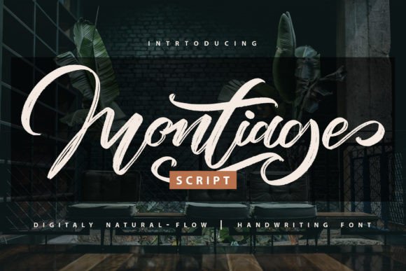 Montiage Font: A Timeless Script for Crafting and Selling