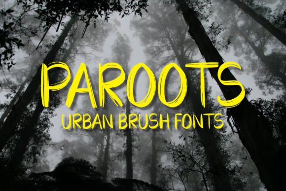 Paroots Font — Urban Brush Typography for Digital Design