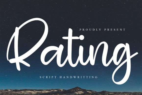 Rating Font: A Playful Handwritten Typeface for Makers