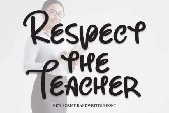 Respect the Teacher Font for Vibrant Branding and Design