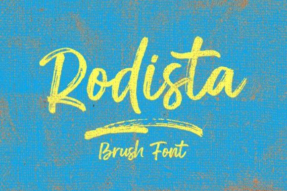 Rodista Font: A Handwritten Brush Typeface for Creative Makers
