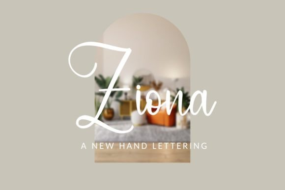 Ziona: A Luxurious Script Font for Editorial Design